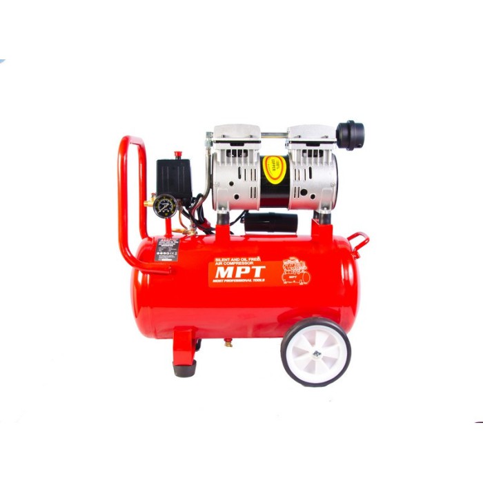 Компресор MPT MAC80243S OIL FREE 24 л, 800 Вт, 1450 об/хв, 7 атм, мідна обмотка, безшумний