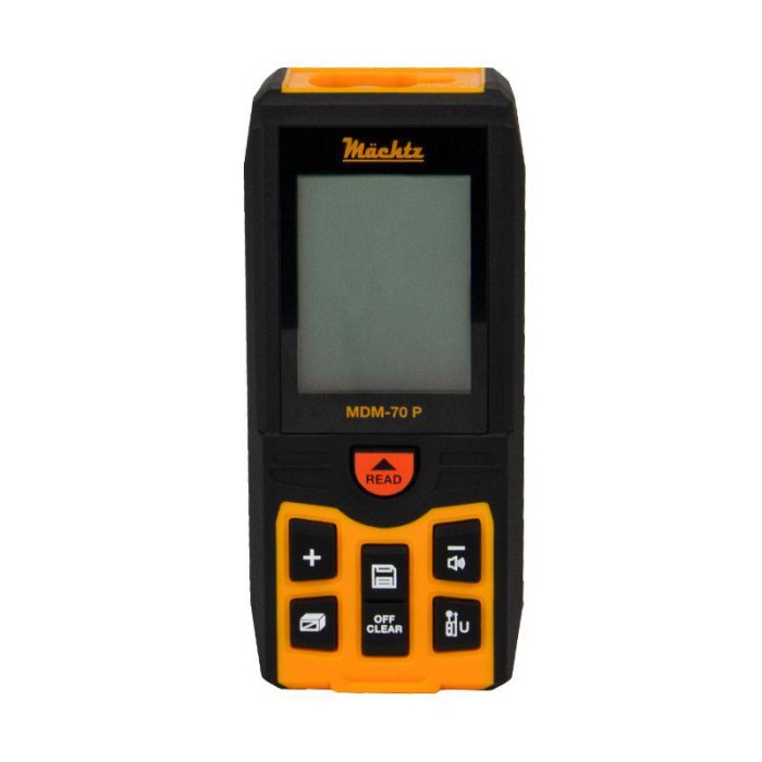 Лазерний далекомір (рулетка) Mächtz MDM-70 P, 70 м, пам'ять, вимірювання площі, об'єму, кутів