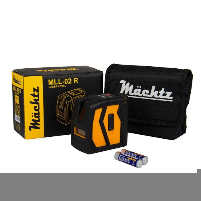 Лазерний рівень (нівелір) Mächtz MLL-02 R, 15 м, 2 проміня, червоний промінь, сумка чохол