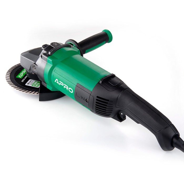 Машина шліфувальна кутова (болгарка) APRO 180/2300 ПРМ, диск 180 мм, 2300 Вт, 8500 об/хв