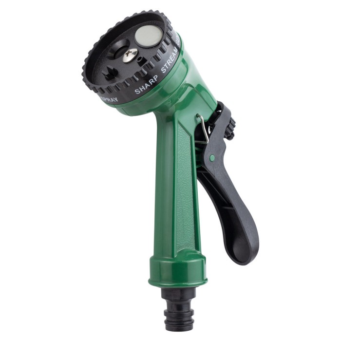 Набір для поливання пістолет-розпилювач 4-режимний 2 конектори + адаптер на шланг 3/4