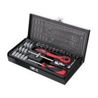 Набір інструменту INTERTOOL ET-6028, 1/4" 28 од (гол. 4-13 мм, біти 11 од.)