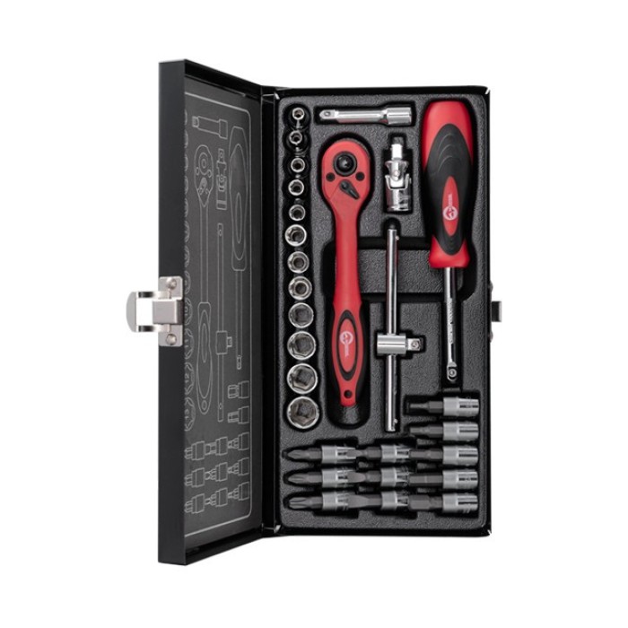 Набір інструменту INTERTOOL ET-6028, 1/4