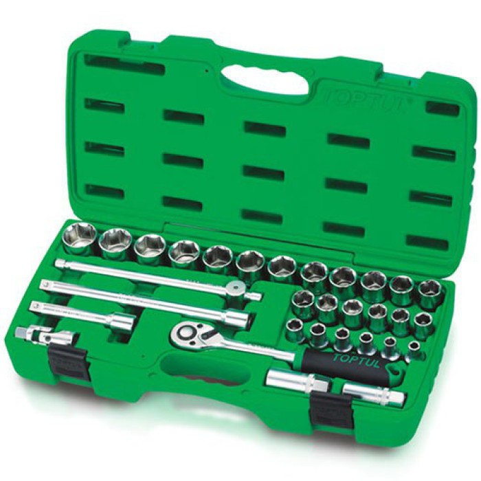 Набір інструменту у валізі TOPTUL 1/2