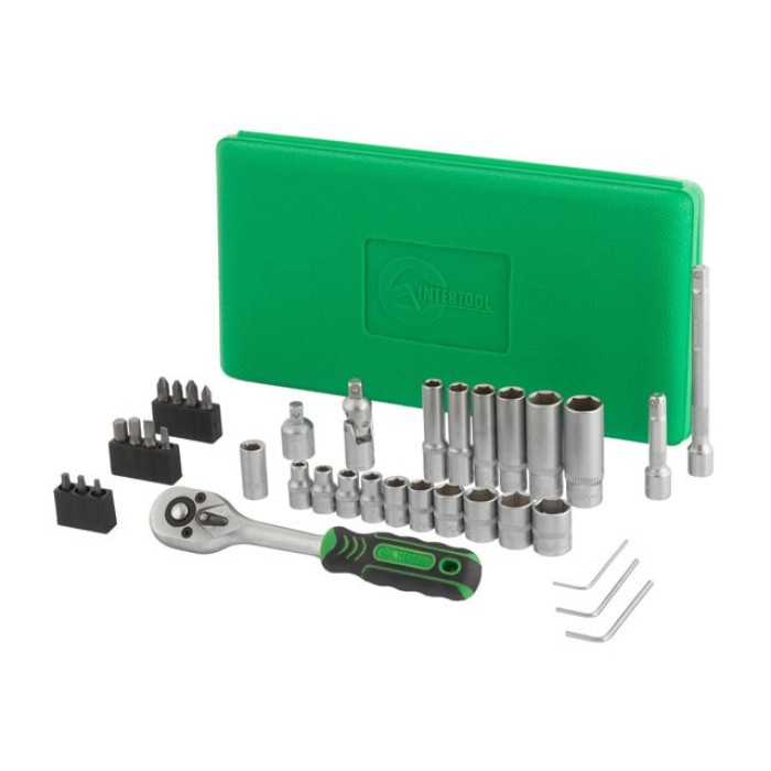 Набір інструментів INTERTOOL ET-6036SP, 36шт, 1/4