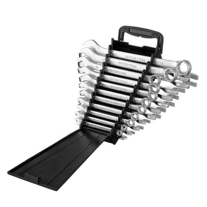 Набір ключів комбінованих INTERTOOL HT-1305, 22 од. дюймових 11 од. метричних 11 од.