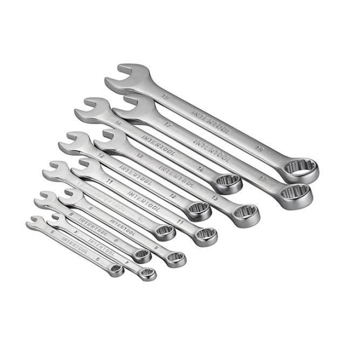 Набір ключів комбінованих INTERTOOL HT-1305, 22 од. дюймових 11 од. метричних 11 од.