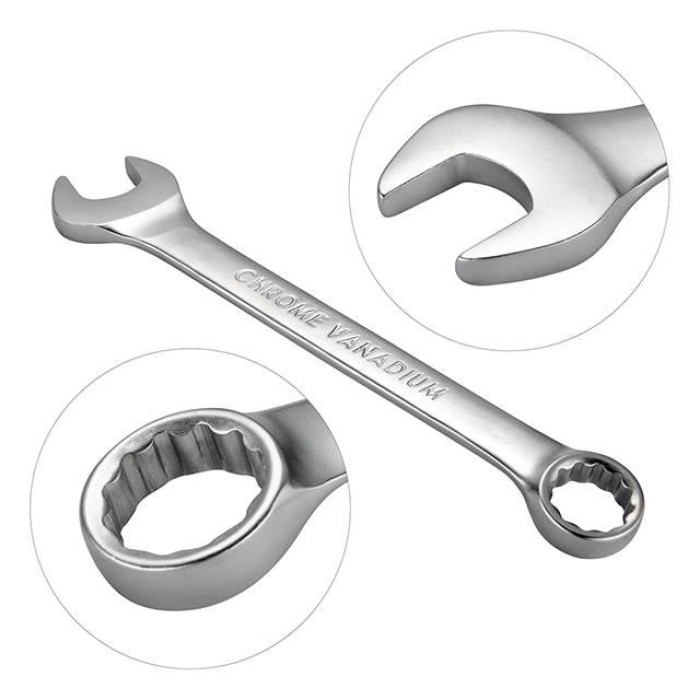 Набір ключів комбінованих INTERTOOL HT-1305, 22 од. дюймових 11 од. метричних 11 од.