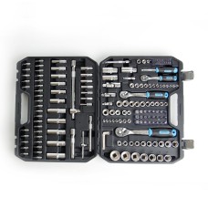 Набір насадок і інструментів CrV  ¼, ⅜, ½  ( 90Т) (171 шт) APRO 251471 Набір насадок і інструментів CrV  ¼, ⅜, ½  ( 90Т) (171 шт) APRO 251471