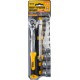 Набор насадок торцевых MASTERTOOL 78-3812, CrV 3/8” 10-24 мм, удлинитель 150 мм, трещотка 72Т, 12 шт