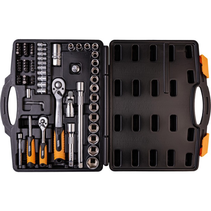 Набір насадок торцевих MASTERTOOL 78-5072-PF, PROFI CrV 1/4