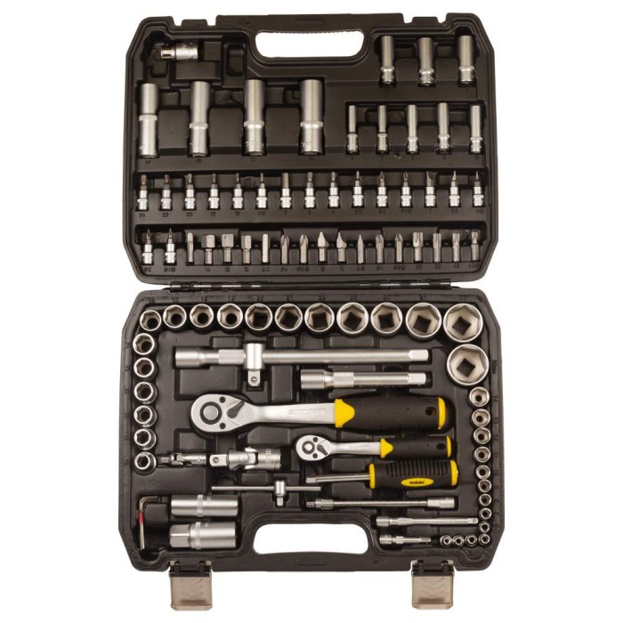 Набір насадок торцевих і біт 1/4