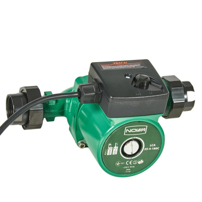 Насос циркуляційний NOWA LCА 25-4-180C (з комплектом гайок)