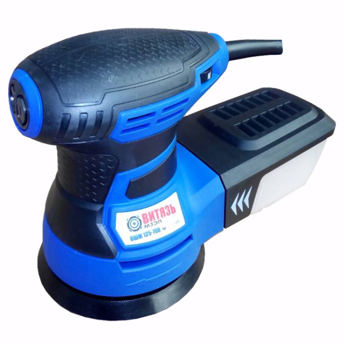 Орбітальна шліфувальна машина ВІТЯЗЬ ОШМ-125/700, 700 Вт, рег. обертів, підошва 125 мм, пилозбірник Орбітальна шліфувальна машина ВІТЯЗЬ ОШМ-125/700, 700 Вт, рег. обертів, підошва 125 мм, пилозбірник