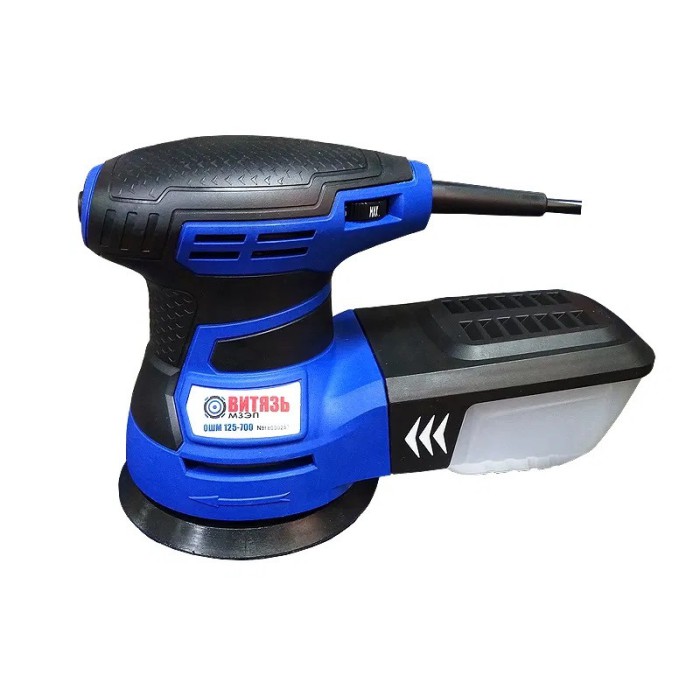 Орбітальна шліфувальна машина ВІТЯЗЬ ОШМ-125/700, 700 Вт, рег. обертів, підошва 125 мм, пилозбірник Орбітальна шліфувальна машина ВІТЯЗЬ ОШМ-125/700, 700 Вт, рег. обертів, підошва 125 мм, пилозбірник