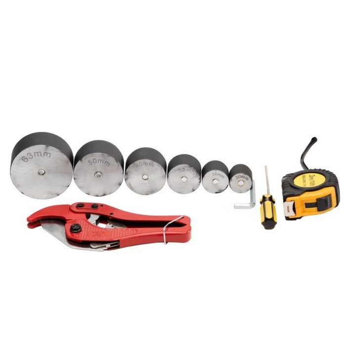 Паяльник для труб Tekhmann TPW-2406, 2400 Вт, температура 50-300 °С, змінні насадки 6 шт, металевий кейс Паяльник для труб Tekhmann TPW-2406, 2400 Вт, температура 50-300 °С, змінні насадки 6 шт, металевий кейс