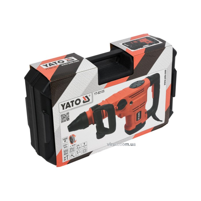 Перфоратор-відбійник мережевий YATO YT-82135 (1600 Вт SDS-Max)