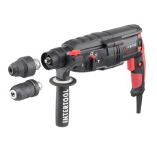 Перфоратор INTERTOOL WT-0171, 1000 Вт, 3.2 Дж, 0-1300 об/хв, 0-5100 уд/хв, 3 режиму