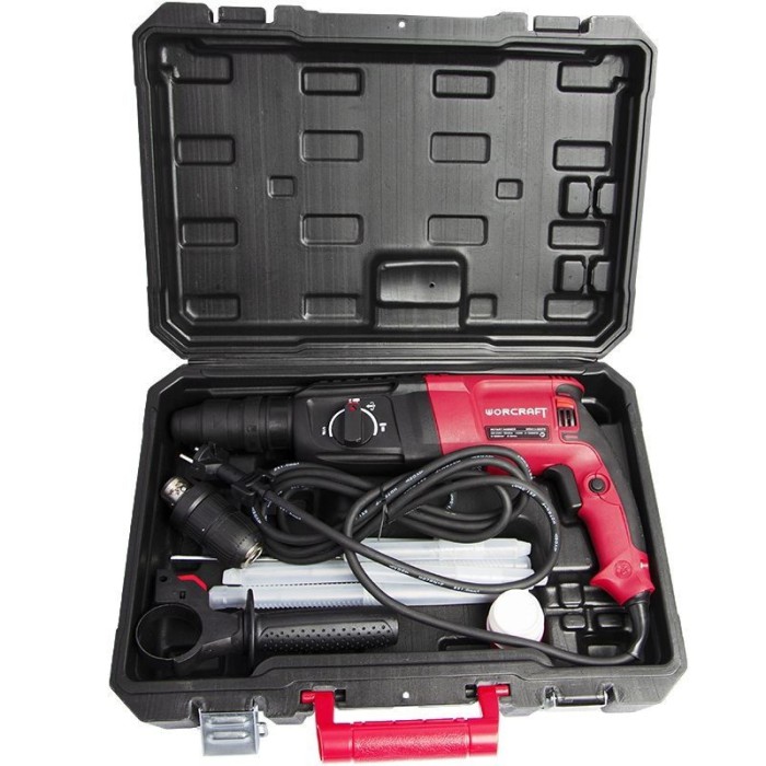 Перфоратор Worcraft WRH13-26DFR, SDS-plus, 1250 Вт, 1050 об/хв, 5800 уд/хв, 3.2 Дж, 3 режими, кейс