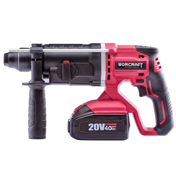 Перфоратор акумуляторний Worcraft CRH-S20LiT, SDS-plus, 20В, 1000 об/хв, 5000 уд/хв, 2.4 Дж, LED підсвічування Перфоратор акумуляторний Worcraft CRH-S20LiT, SDS-plus, 20В, 1000 об/хв, 5000 уд/хв, 2.4 Дж, LED підсвічування