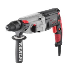 Перфоратор електричний INTERTOOL WT-0172 (1000 Вт, 3.2 Дж, 3 режими, металевий корпус редуктора)