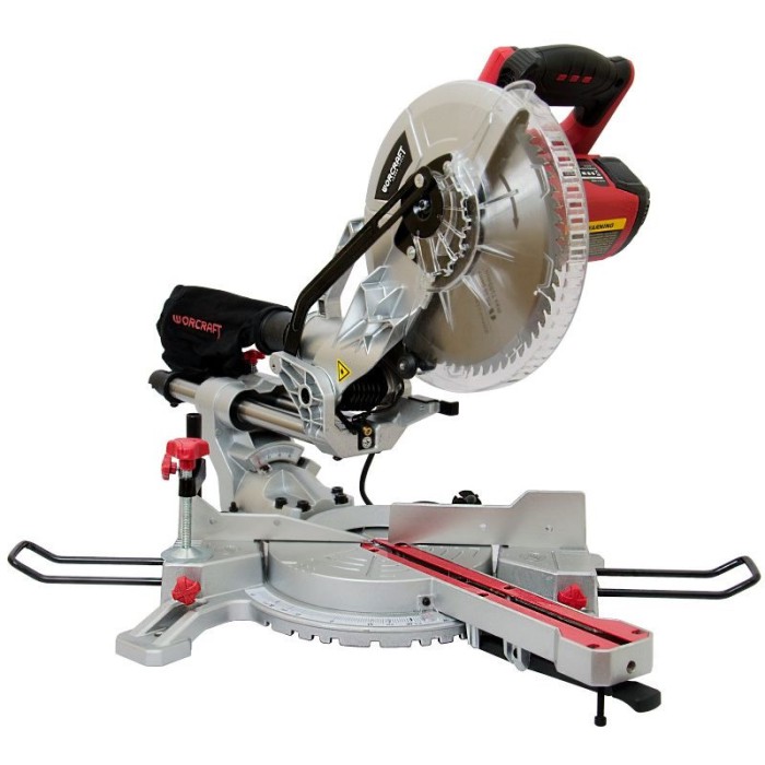 Пила торцювальна Worcraft MST20-255, 2000 Вт, 5000 об/хв, діаметр диска 255 мм, глибина пропилу 75 Пила торцювальна Worcraft MST20-255, 2000 Вт, 5000 об/хв, діаметр диска 255 мм, глибина пропилу 75