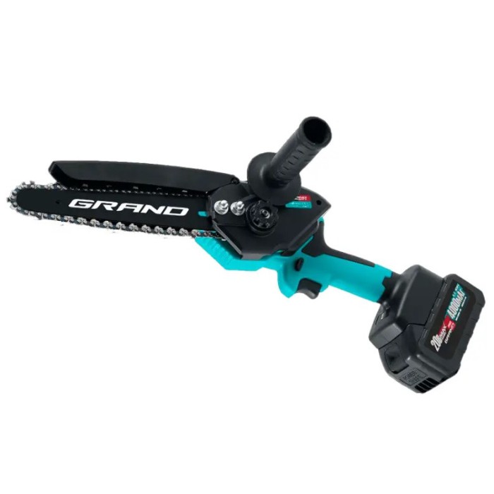 Пила цепная бесщеточная аккумуляторная Grand АПЦ-20V/8-4, (2 аккумулятора 20В, 4А*ч, шина 203 мм)