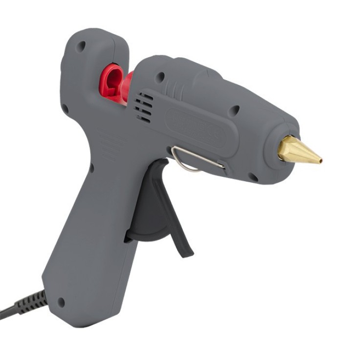 Пістолет клейовий INTERTOOL RT-1107, 120(360)Вт, 230В, 100-220°C під стрижні 10.8-11.5 мм, 13-30 м/хв., рег. т.