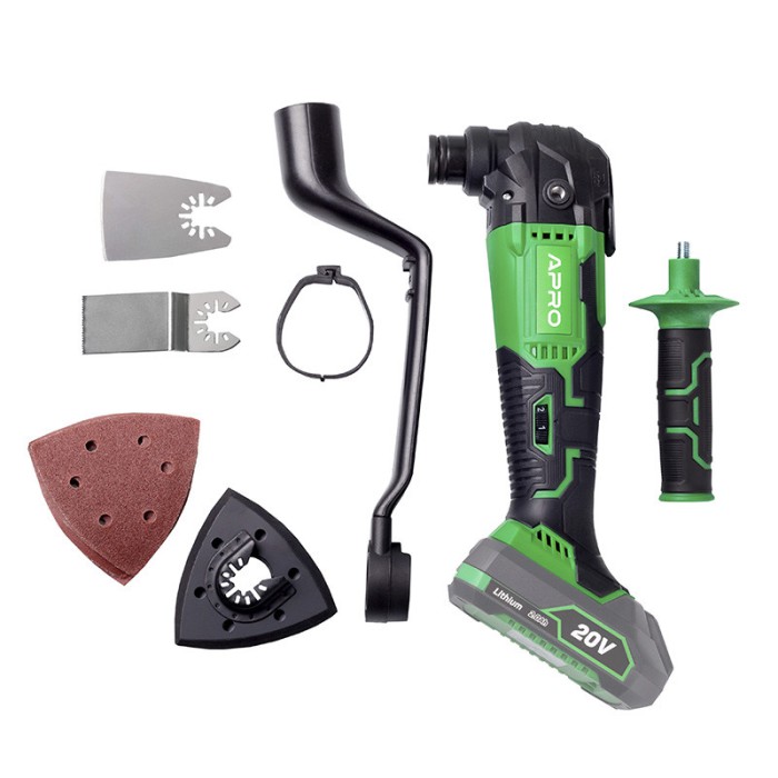 Багатофункціональний інструмент (реноватор) акумуляторний APRO MT-20, 20 В, 21000 об/хв, без АКБ та ЗУ Багатофункціональний інструмент (реноватор) акумуляторний APRO MT-20, 20 В, 21000 об/хв, без АКБ та ЗУ