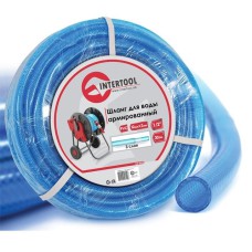 Шланг для воды 3-х слойный INTERTOOL GE-4055, 1/2", 30м, армированный PVC