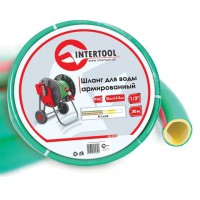 Шланг для воды 4-х слойный 1/2" INTERTOOL GE-4105, 30м, армированный, PVC, рабочее давление 8 атм