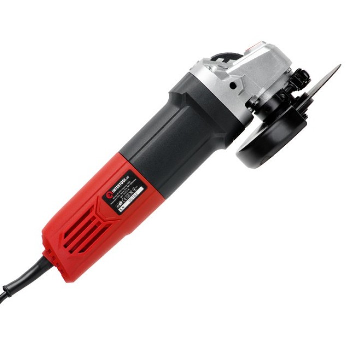 Шлифмашина угловая INTERTOOL WT-0223, 1100 Вт, диаметр круга 125 мм, регулировка оборотов 3000-12000 об/мин