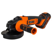 Акумуляторна кутова шлифмашина (болгарка) Tekhmann TAG-125/i20 kit, 20 В, 10000 об/хв, диск 125 мм, кейс