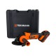 Акумуляторна кутова шлифмашина (болгарка) Tekhmann TAG-125/i20 kit, 20 В, 10000 об/хв, диск 125 мм, кейс