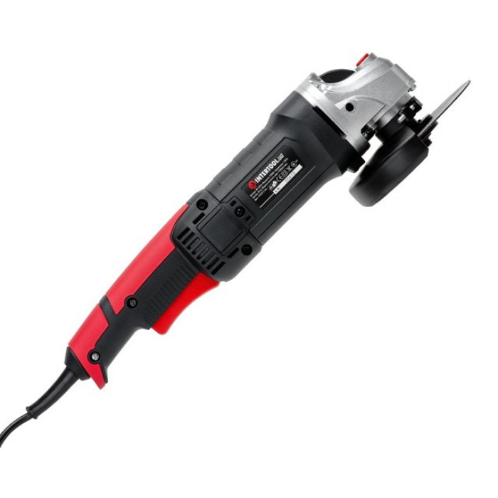 Шліфмашина кутова (болгарка) INTERTOOL WT-0224, 1200Вт, діаметр кола 125мм, 11000 об/хв