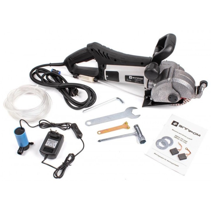 Штроборіз Елпром ЕМРШ-125-3700, 3700 Вт, 7000 про/хв., подвійний редуктор, 4 шестерні в редукторі, плавний пуск