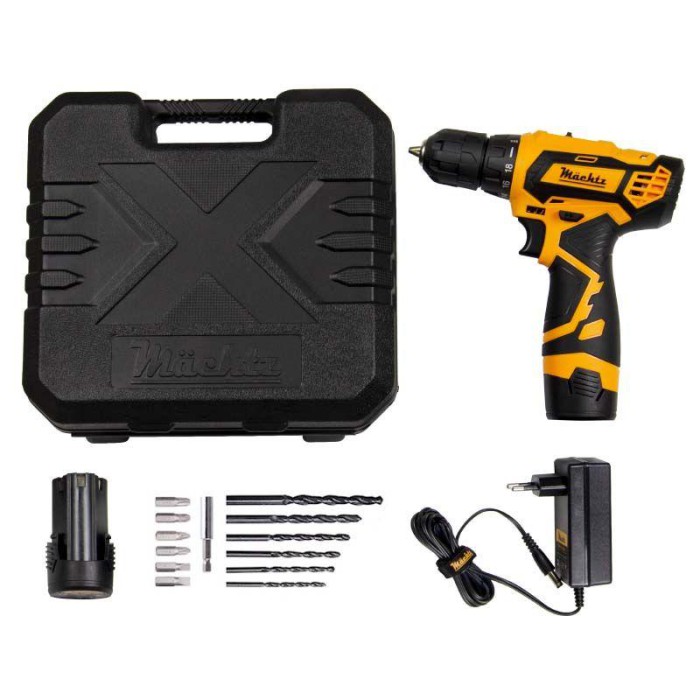 Шуруповерт акумуляторний Mächtz MCD-12N-Li (12В, 28 Нм, LED-підсвічування, кейс)