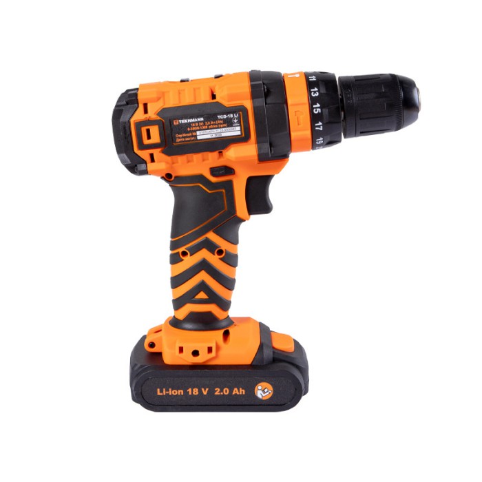 Шуруповерт акумуляторний Tekhmann TCD-18 Li 2.0 Шуруповерт акумуляторний Tekhmann TCD-18 Li 2.0