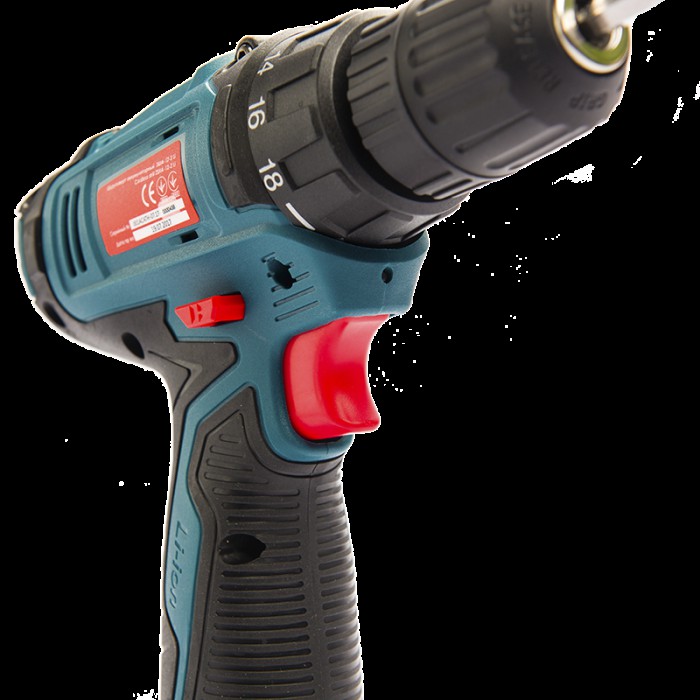 Шуруповерт акумуляторний Зенит ЗША-12 М Li, 12 В, 2 акк., 1.3 А/год, 28 Нм, кейс, 2 швидкості, LED підсвічування