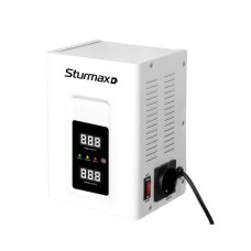 Стабилизатор напряжения релейный LED 2000 ВA настенный Sturmax PSM932000RV