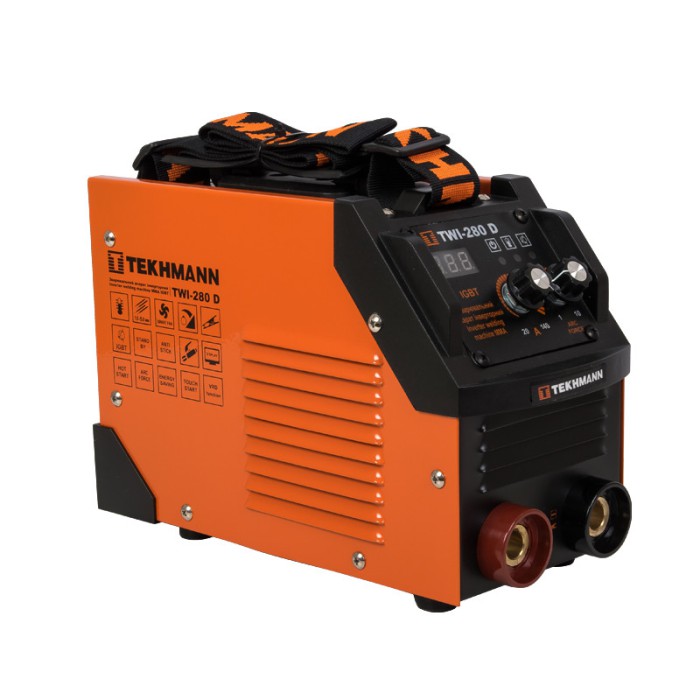 Зварювальний інвертор Tekhmann TWI-280 D, 220 В, 7.5 кВт, зварювальний струм 20-280 А діаметр електродів 1.6-5.0 мм