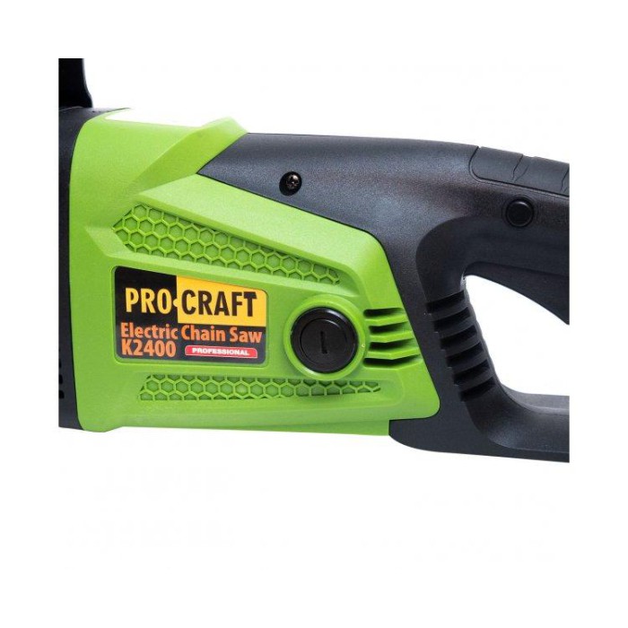 Ланцюгова пила PROCRAFT K2400 пряма (1 шина, 1 ланцюг 40) автоматична система змащення ланцюга, з плавним пуском