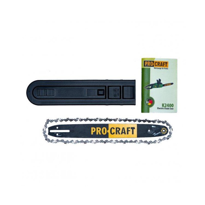 Ланцюгова пила PROCRAFT K2400 пряма (1 шина, 1 ланцюг 40) автоматична система змащення ланцюга, з плавним пуском