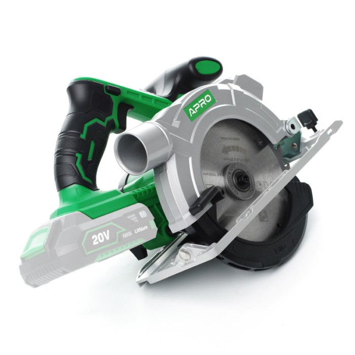 Циркулярна пила APRO 20В, 165мм, 20CS, без АКБ