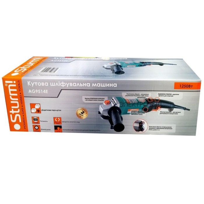 Кутова шліфмашина Sturm AG9514E 25мм, 1100 Вт