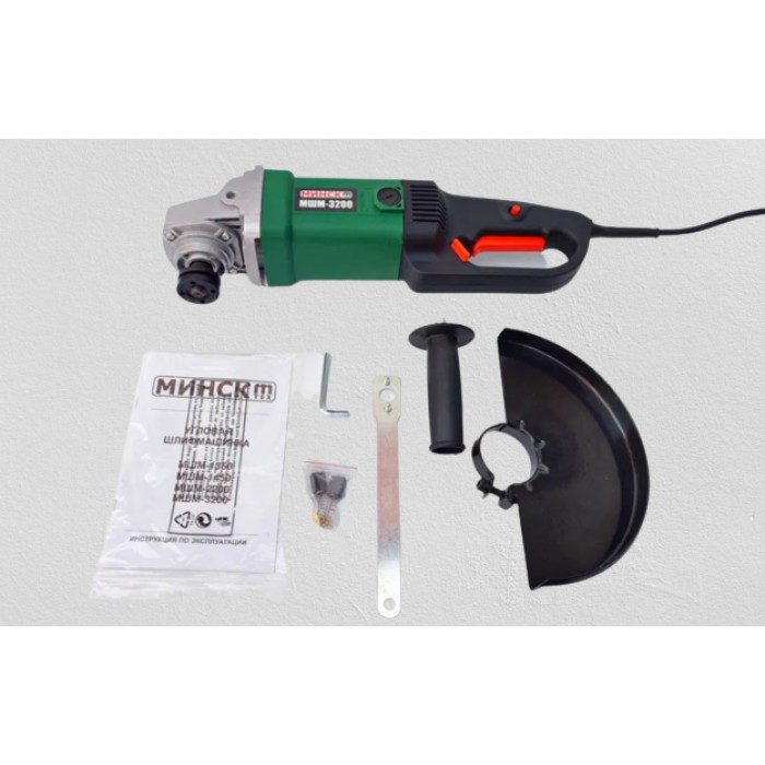 Кутова шліфувальна машина (болгарка) Мінськ МШМ-3200 (230 мм, плавний пуск)