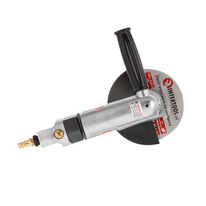 Кутова шліфувальна пневматична INTERTOOL PT-1201, діаметр круга 115 мм