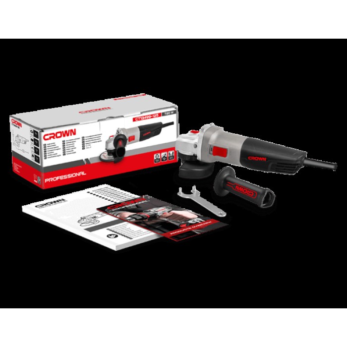 Кутова шліфувальна машина CROWN CT13499-125