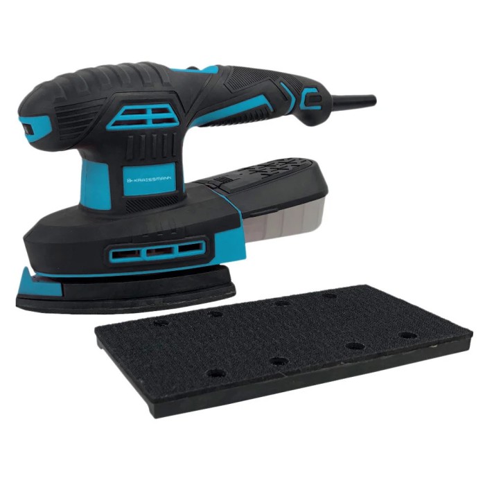 Універсальна вібраційна шліфувальна машина KRAISSMANN 250 MS-A 12, 250 Вт, 6000-12000 кол/хв