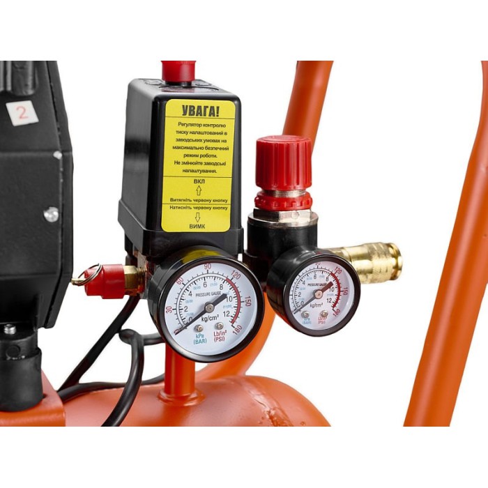 Повітряний компресор безмаслений Sturm AC93224OL, 1500 Вт, 24л, малошумний